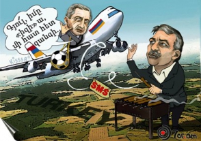 От «прозападного» имиджа Сержа остался лишь «камуфляж» (видео)